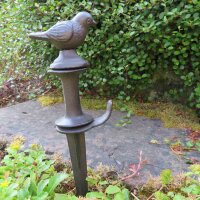 Gartenschlauchführung Vogel Gusseisen Gartendeko Vogel