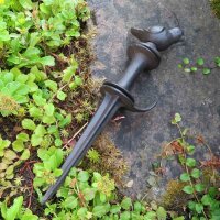 Gartenschlauchführung Vogel Gusseisen Gartendeko Vogel