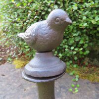 Gartenschlauchführung Vogel Gusseisen Gartendeko Vogel