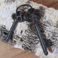 Schlüssel Dekoschlüssel Deko Gusseisen Garten Deko Zierschlüssel
