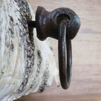 Schubladengriff Möbelgriff mit Ring Türgriff Griff Gusseisen